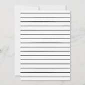 Moderner Edge White Foto Abschluss Ankündigung (Rückseite)