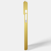 Moderner edler Gold-Metallischer mit Monogramm Nam Case-Mate iPhone Hülle (Rückseite / Links)