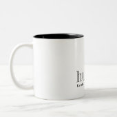 Moderner Ehemann Zweifarbige Tasse (Links)