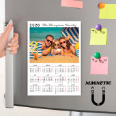 Moderner Einfacher 2026 Kalender Ein Foto Magnet