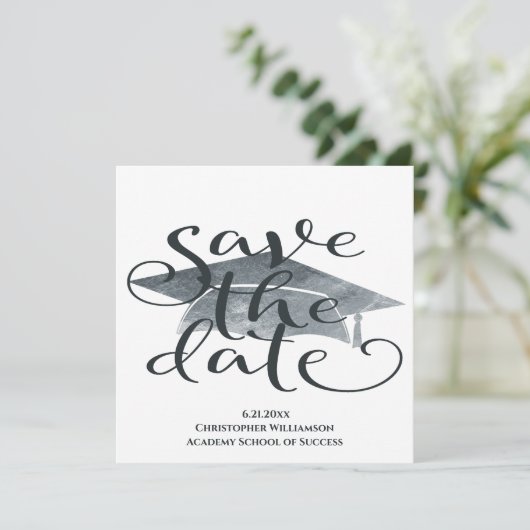 Moderner einfacher Abschluss Save the Date (Stehend Vorderseite)