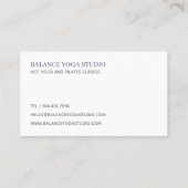 Moderner einfacher aquamariner visitenkarte (Rückseite)