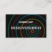 Moderner einfacher Balck abstrakt Beruflich Visitenkarte (Vorderseite)