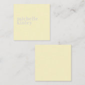 Moderner einfacher beruflicher Name personalisiert Mitteilungskarte (Vorne/Hinten)