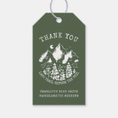 Moderner einfacher Camping Weekend Junggeselinnen- Geschenkanhänger (Vorderseite)