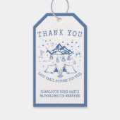 Moderner einfacher Camping Weekend Junggeselinnen- Geschenkanhänger (Vorderseite)