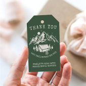 Moderner einfacher Camping Weekend Junggeselinnen- Geschenkanhänger