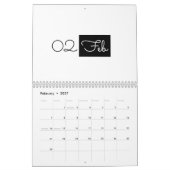 Moderner Einfacher Eleganter 2026 Kalender (Feb 2027)