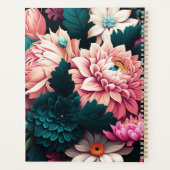 Moderner, einfacher, eleganter Blume-Planer Planer (Rückseite)