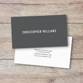Moderner, einfacher, eleganter Texturgrau-Berater Visitenkarte