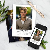 Moderner einfacher Foto Abschluss Ankündigung