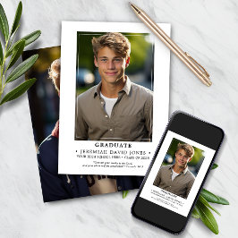 Moderner einfacher Foto Abschluss Ankündigung