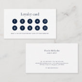 Moderner, einfacher Geschäftskunde Treuekarte (Vorne/Hinten)