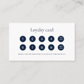 Moderner, einfacher Geschäftskunde Treuekarte (Vorderseite)