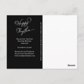 Moderner, einfacher Girly-Pink-Glitzer Save the Da Postkarte (Rückseite)