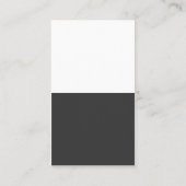 Moderner einfacher grauer Kettlebell Visitenkarte (Rückseite)