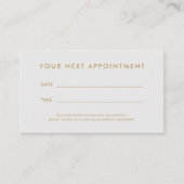 Moderner einfacher hellgrauer Salon Terminkarte (Vorderseite)