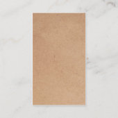 Moderner einfacher Kraft Pappkarton Blue Consultan Visitenkarte (Rückseite)