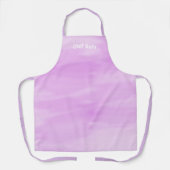 Moderner einfacher Lavendel Koch Name Lila Schürze (Vorderseite)