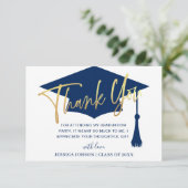 Moderner, einfacher Minimalistischer Abschluss der Dankeskarte (Stehend Vorderseite)