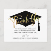 Moderner einfacher Minimalistischer Abschluss Viel Ankündigungspostkarte (Vorderseite)