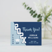 Moderner einfacher Minimalistischer Abschluss Viel Postkarte (Stehend Vorderseite)