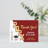 Moderner einfacher Minimalistischer Abschluss Viel Postkarte (Stehend Vorderseite)