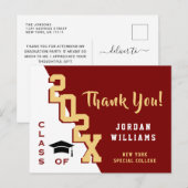 Moderner einfacher Minimalistischer Abschluss Viel Postkarte (Vorne/Hinten)