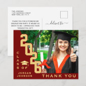 Moderner einfacher Minimalistischer Abschluss Viel Postkarte (Vorne/Hinten)