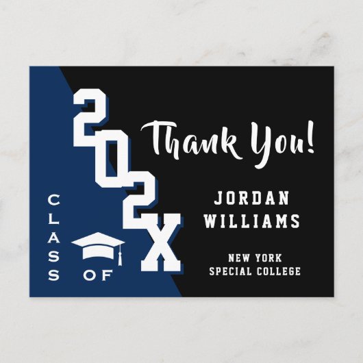 Moderner einfacher Minimalistischer Abschluss Viel Postkarte (Vorderseite)