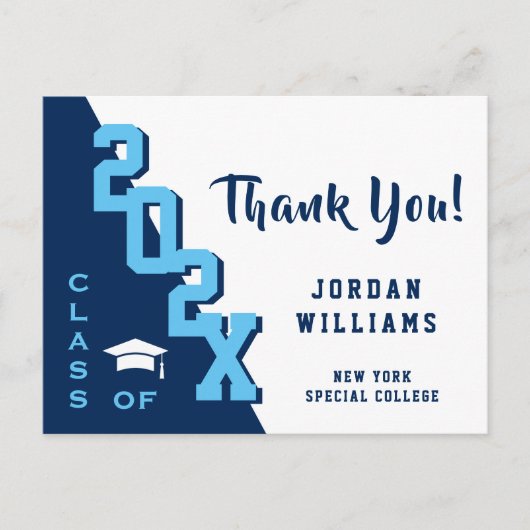 Moderner einfacher Minimalistischer Abschluss Viel Postkarte (Vorderseite)