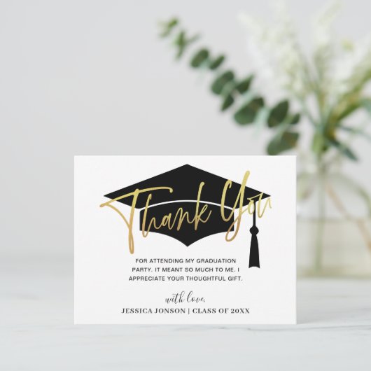 Moderner einfacher Minimalistischer Abschluss Viel Postkarte (Stehend Vorderseite)