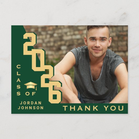 Moderner einfacher Minimalistischer Abschluss Viel Postkarte (Vorderseite)