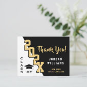 Moderner einfacher Minimalistischer Abschluss Viel Postkarte (Stehend Vorderseite)