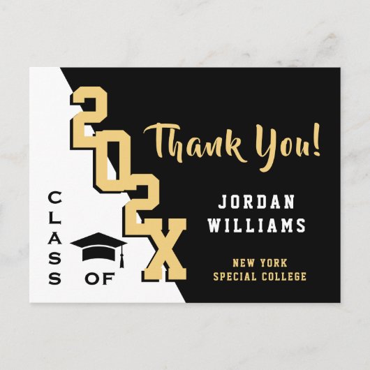 Moderner einfacher Minimalistischer Abschluss Viel Postkarte (Vorderseite)