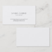 Moderner, einfacher Minimalistischer Creative Cons Visitenkarte (Vorne/Hinten)