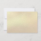 Moderner einfacher Minimalistischer Goldener Absch Dankeskarte (Rückseite)