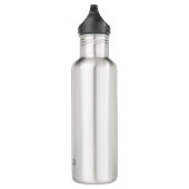 Moderner einfacher Monogramm-personalisierter indi Edelstahlflasche (Rechts)