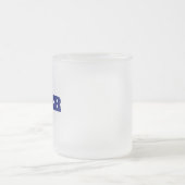 Moderner einfacher Monogramm-personalisierter indi Mattglastasse (Mittel)