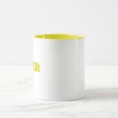 Moderner einfacher Monogramm-personalisierter indi Tasse (Zentrum)