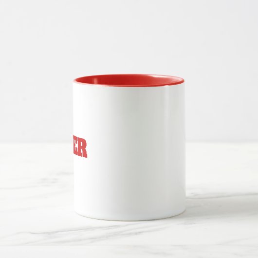 Moderner einfacher Monogramm-personalisierter indi Tasse (Zentrum)