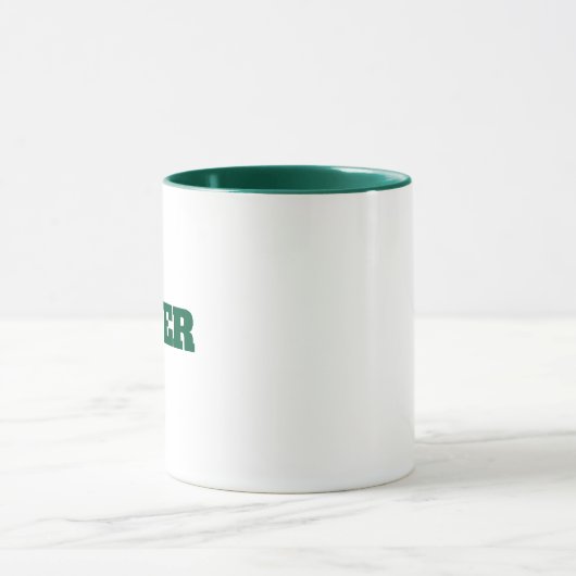 Moderner einfacher Monogramm-personalisierter indi Tasse (Zentrum)
