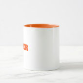 Moderner einfacher Monogramm-personalisierter indi Tasse (Zentrum)