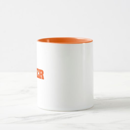Moderner einfacher Monogramm-personalisierter indi Tasse (Zentrum)