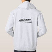 Moderner, einfacher, muffiger Maskuliner Schriftar Hoodie (Rückseite)