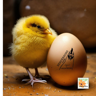 MODERNER einfacher Name eines Hennenbetriebs Gummistempel