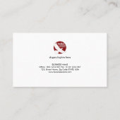 Moderner einfacher orange Eifer CEO-Gründer Visitenkarte (Rückseite)