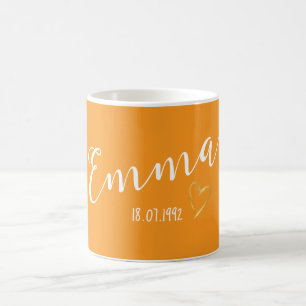 Moderner, einfacher Personalisierter Geschenkname Kaffeetasse