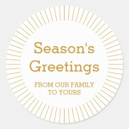 Moderner einfacher Personalisierter Umschlag Aufkl Runder Aufkleber