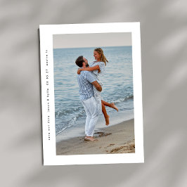 moderner einfacher Rahmen 2 Foto Save The Date